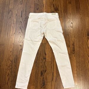 AG Adriano Goldschmied Cream Ankle Jeans